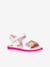 Sandales fille Joyfoot GEOX blanc+fuchsia - vertbaudet enfant 