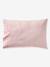 Parure housse de couette et taie d'oreiller NOEUDS avec coton recyclé rose imprimé - vertbaudet enfant 