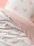 Parure housse de couette et taie d'oreiller NOEUDS avec coton recyclé rose imprimé - vertbaudet enfant 