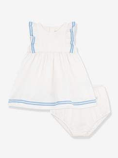 -Babyjurk voor meisjes van katoen en bloomer