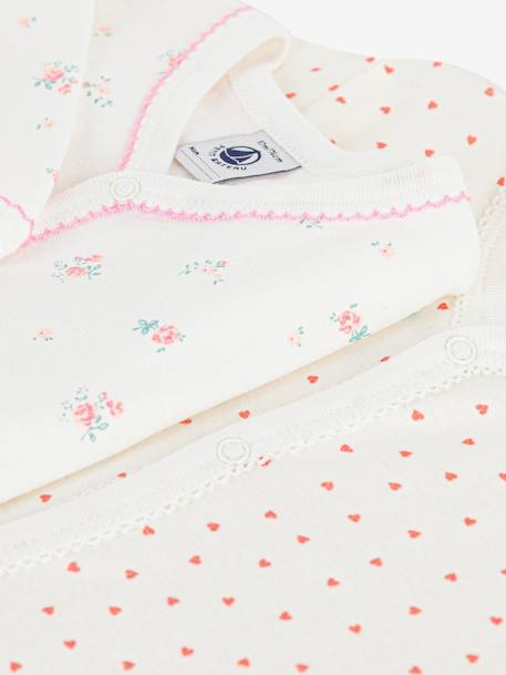Lot 2 dors bien bébé coton Petit Bateau blanc - vertbaudet enfant 