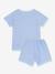 Pyjama court enfant coton rayé Petit Bateau bleu - vertbaudet enfant 