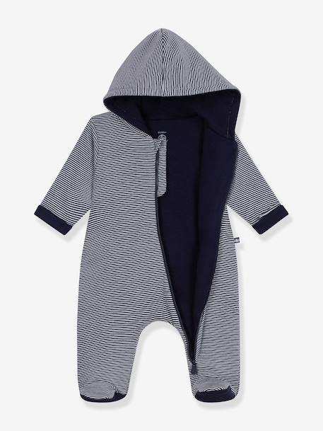 Combinaison bébé à capuche Peti Bateau marine - vertbaudet enfant 