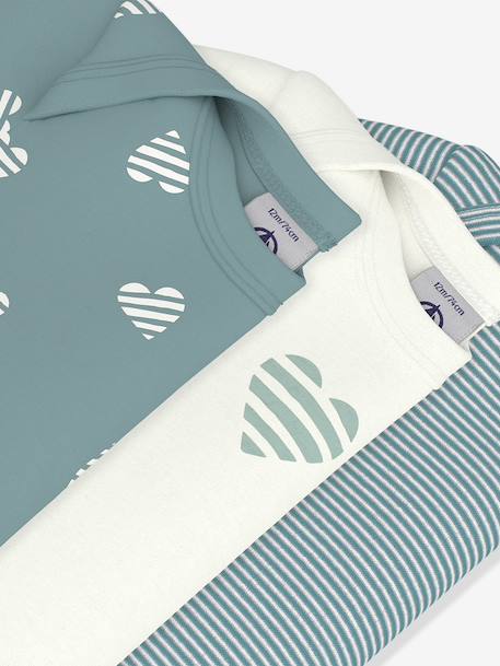 Lot de 3 bodies manches courtes bébé blanc - vertbaudet enfant 