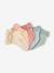 Set van 5 paar halfhoge sokken meisjes (baby) ecru+klei+rouge - vertbaudet enfant 