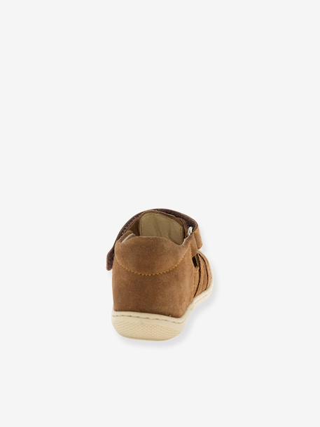 Naturino klittenbandlaars bruin+goud+kaki - vertbaudet enfant 