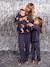 Pyjama mixte flanelle noël capsule famille bordeaux - vertbaudet enfant 