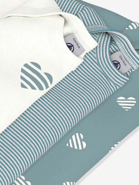 Lot de 3 bodies manches longues bébé blanc - vertbaudet enfant 