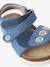 Sandales bébé textile à scratchs bleu jean - vertbaudet enfant 