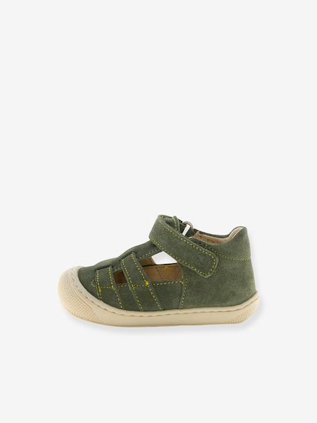 Naturino klittenbandlaars bruin+goud+kaki - vertbaudet enfant 