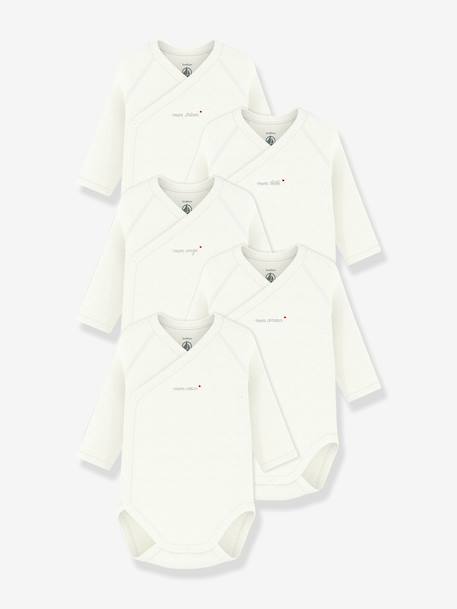 Bébé-Lot de 5 bodies croisés Petit Bateau