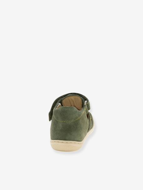 Naturino klittenbandlaars bruin+goud+kaki - vertbaudet enfant 