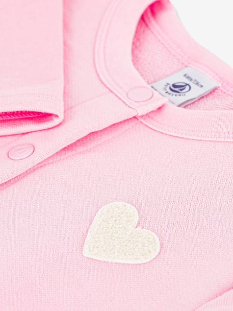 Cardigan enfant coton uni Petit Bateau rose - vertbaudet enfant 