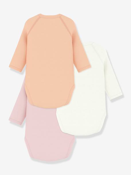 Lot 3 bodies croisés bébé Petit Bateau vert sauge - vertbaudet enfant 