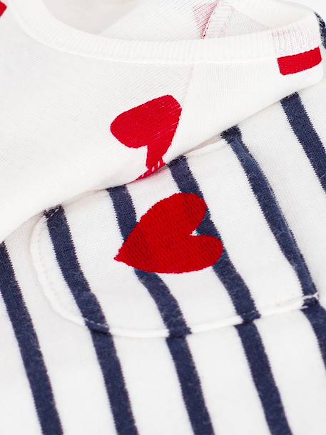 Set body salopet PETIT BATEAU ecru - vertbaudet enfant 