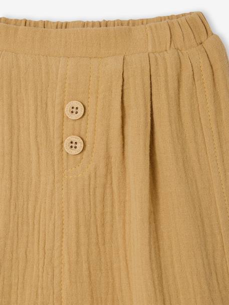 Broek in harem-model van hydrofiel katoen baby jongen Blauw+geel+lindegroen+rozen+Wit - vertbaudet enfant 