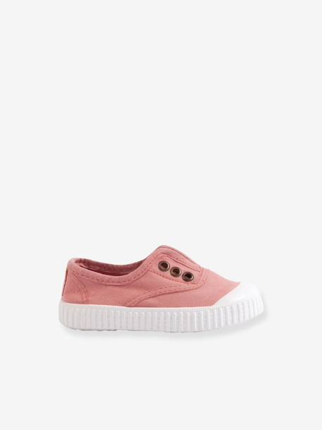 Baskets enfant Inglesa 106627 VICTORIA beige+rose pêche+vert d'eau - vertbaudet enfant 