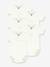 Lot 5 bodies croisés bébé coton Petit Bateau blanc - vertbaudet enfant 