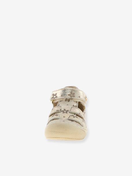 Naturino klittenbandlaars bruin+goud+kaki - vertbaudet enfant 