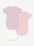 Lot 3 bodies croisés bébé coton Petit Bateau blanc - vertbaudet enfant 