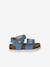 Sandales bébé textile à scratchs bleu jean - vertbaudet enfant 