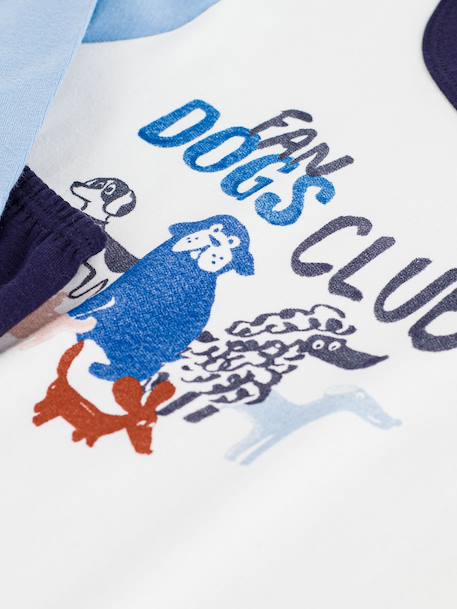 Pyjama enfant coton chien Petit Bateau bleu - vertbaudet enfant 