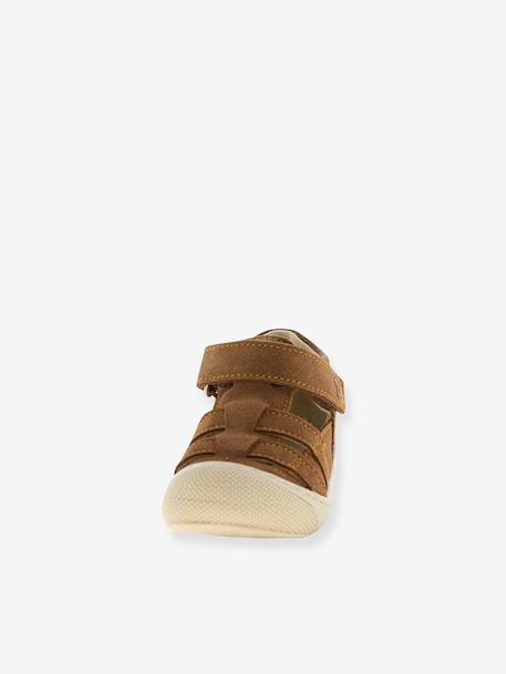 Naturino klittenbandlaars bruin+goud+kaki - vertbaudet enfant 
