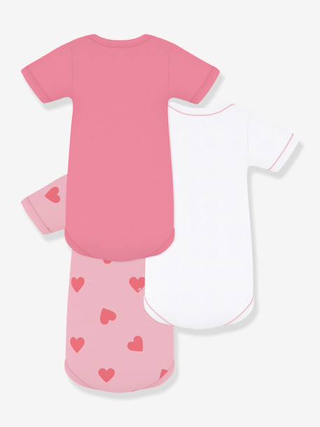Lot de 3 bodies manches courtes bébé blanc - vertbaudet enfant 