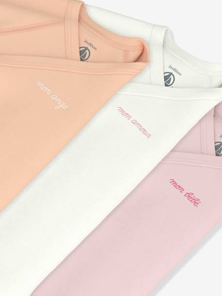 Lot 3 bodies croisés bébé Petit Bateau vert sauge - vertbaudet enfant 