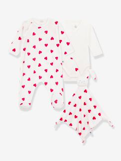 -Geboortekoffertje katoen hart Petit Bateau