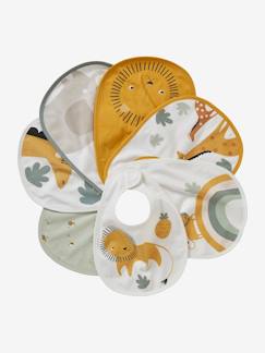 Puériculture-Repas-Lot 7 bavoirs naissance en coton bio* 