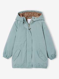 -Lange parka met capuchon voor meisjes