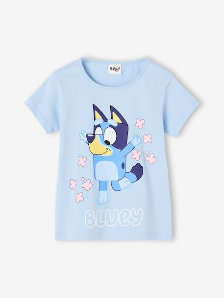 Pyjashort fille coton Bluey rayé rose - vertbaudet enfant 