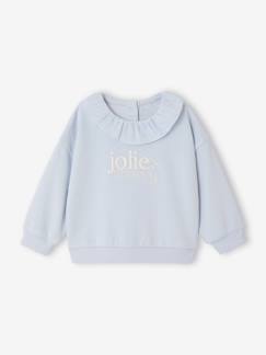 -Sweat bébé fille collerette