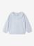 Sweat bébé fille collerette bleu clair - vertbaudet enfant 