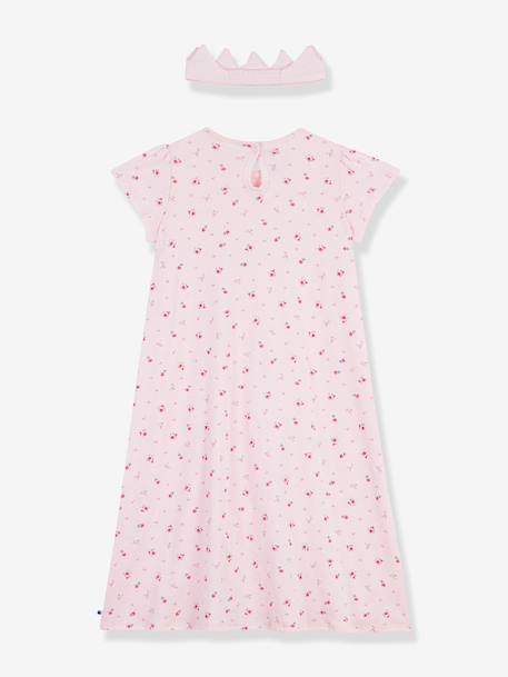 Nachtjurk en diadeem PETIT BATEAU lichtroze - vertbaudet enfant 