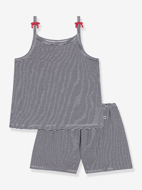 Ensemble pyjama bretelles Petit Bateau marine - vertbaudet enfant 