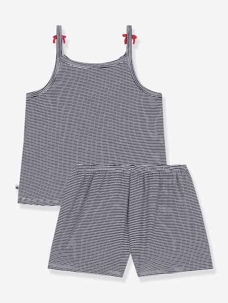 Ensemble pyjama bretelles Petit Bateau marine - vertbaudet enfant 