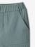 Pantalon gaze de coton garçon taille ajustable vert émeraude - vertbaudet enfant 