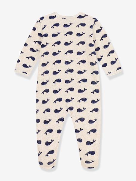 Dors bien bébé velours baleines beige - vertbaudet enfant 