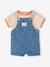 Ensemble T-shirt salopette bébé stone - vertbaudet enfant 