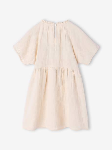 Robe brodée fille Capsule mère-fille sable - vertbaudet enfant 