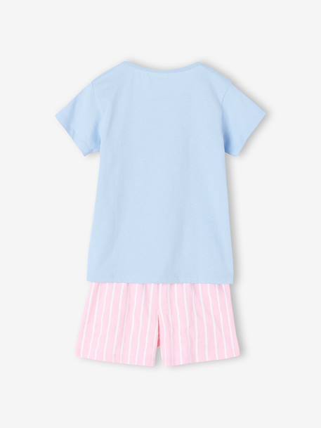 Pyjashort fille coton Bluey rayé rose - vertbaudet enfant 