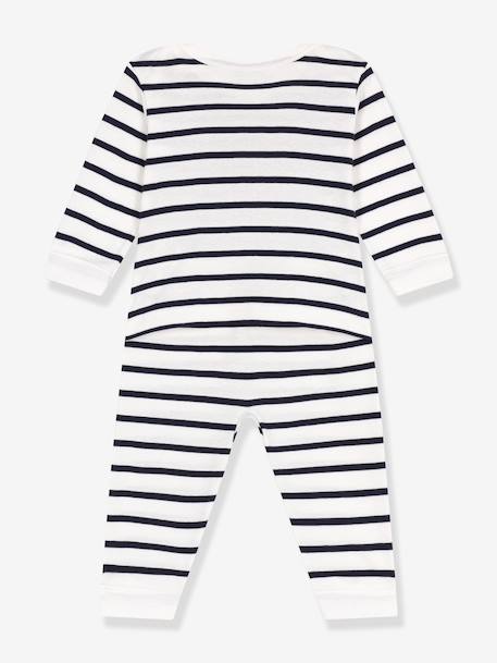 Pyjama cœur Petit Bateau écru - vertbaudet enfant 