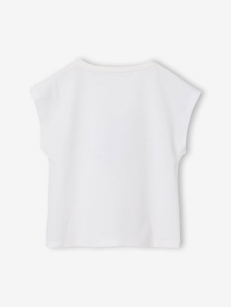 Set van 3 Basics meisjesshirts met korte mouwen bleekblauw+roze (poederkleur) - vertbaudet enfant 