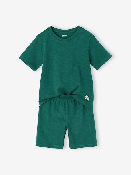 Lot pyjama short uni bleu chambray - vertbaudet enfant 