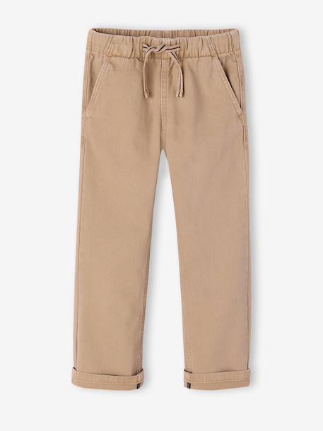Pantalon garçon  fluide facile à enfiler garçon beige+bleu moyen+bleu nuit+terracotta+vert sauge - vertbaudet enfant 