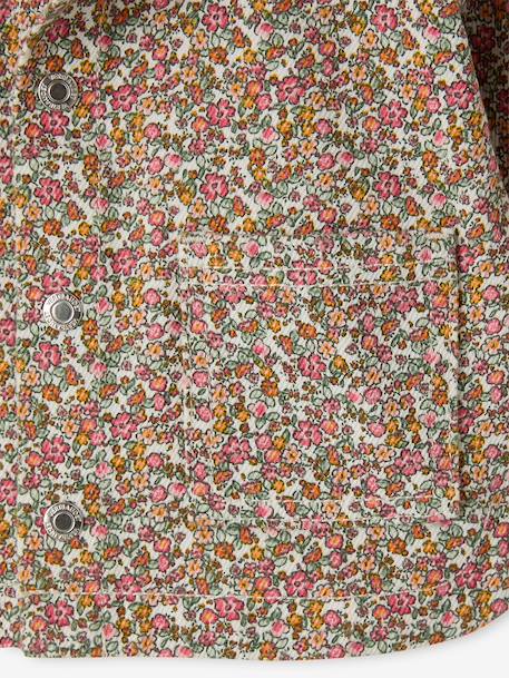 Babyjas voor meisjes met drukknoopsluiting van katoen meerkleurig - vertbaudet enfant 