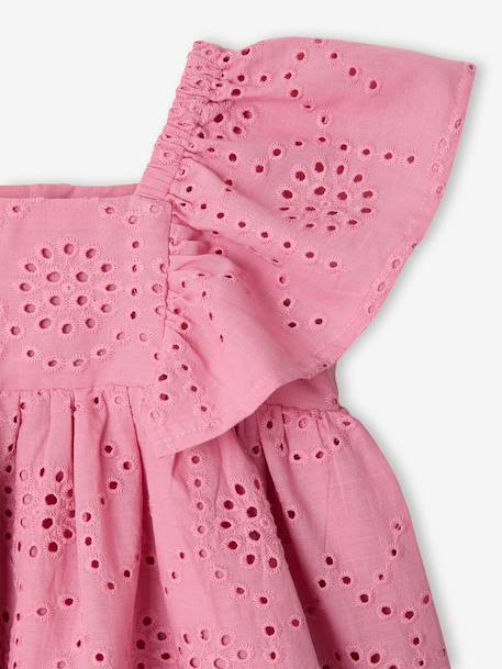 Robe bébé fille broderie anglaise rose - vertbaudet enfant 