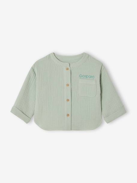 3-delige set short voor babyjongens blauwgroen - vertbaudet enfant 